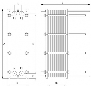 Inspectable plate heat exchanger